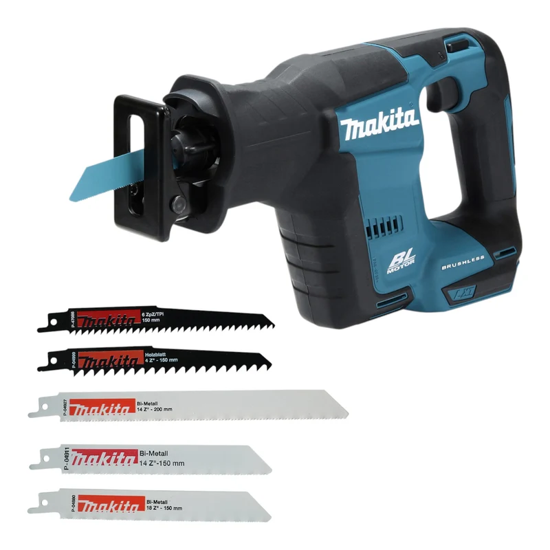 Makita DJR 188 Z Akku Reciprosäge Säbelsäge 18 V Brushless + Reciprosägeblatt Set ( P-83967 ) - ohne Akku, ohne Ladegerät