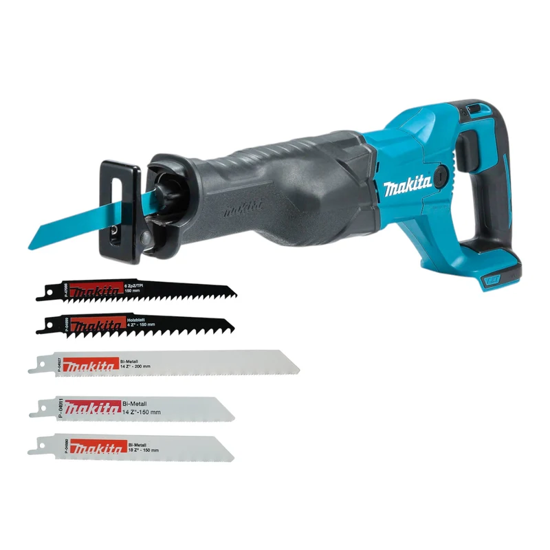 Makita DJR 186 Z Akku Reciprosäge Säbelsäge 18 V + Reciprosägeblatt Set ( P-83967 ) - ohne Akku, ohne Ladegerät
