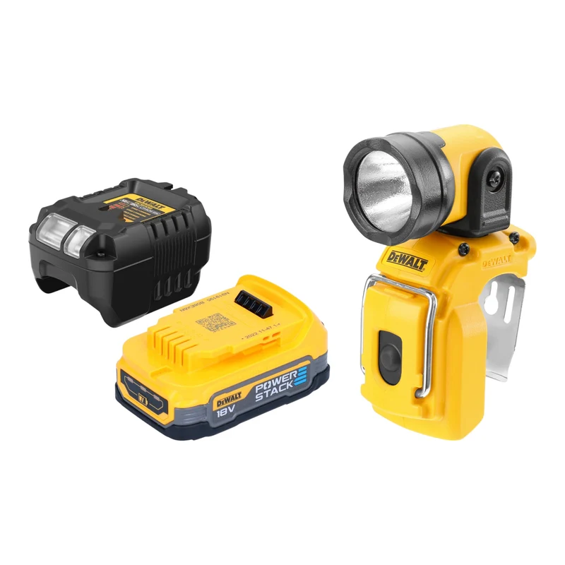 DeWalt DCL 510 E1 Akku LED Lampe 10,8 V XR 130 lm + 1x Powerstack Akku 1,7 Ah + Ladegerät