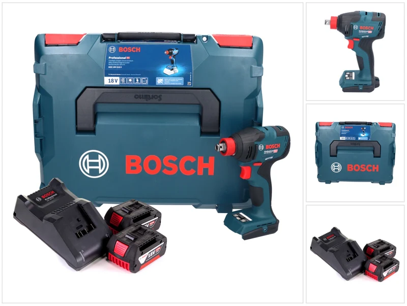 Bosch GDX 18V-210 C Professional Akku Drehschlagschrauber 18 V 210 Nm Brushless + 2x Akku 4,0 Ah + Ladegerät + L-Boxx