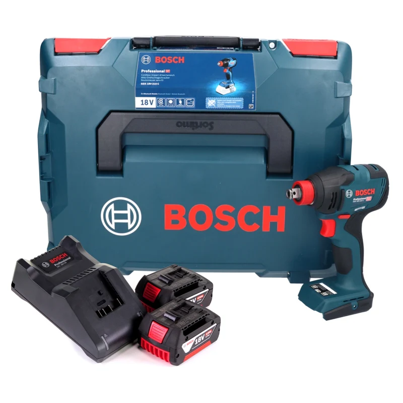 Bosch GDX 18V-210 C Professional Akku Drehschlagschrauber 18 V 210 Nm Brushless + 2x Akku 4,0 Ah + Ladegerät + L-Boxx
