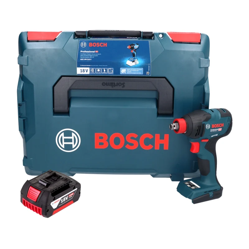 Bosch GDX 18V-210 C Professional Akku Drehschlagschrauber 18 V 210 Nm Brushless + 1x Akku 4,0 Ah + L-Boxx - ohne Ladegerät