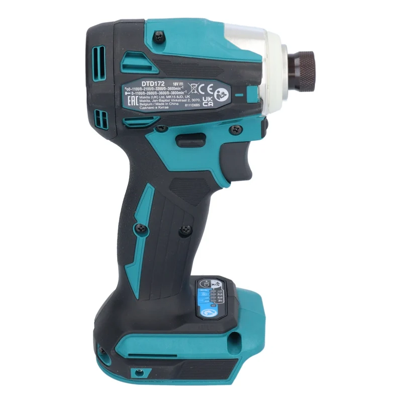 Makita DTD 172 Z Akku Schlagschrauber ( 18 V 180 Nm 1/4" Brushless ) inkl. Koffer + WellCut 101 tlg. Bit- und Bohrer Set