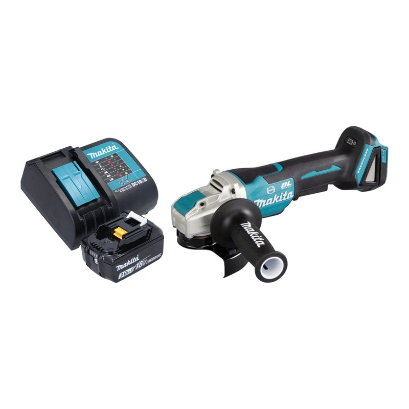 Makita DGA 520 SF1X1 Akku Winkelschleifer 18 V 125 mm X-LOCK Brushless + 1x Akku 3,0 Ah + Ladegerät