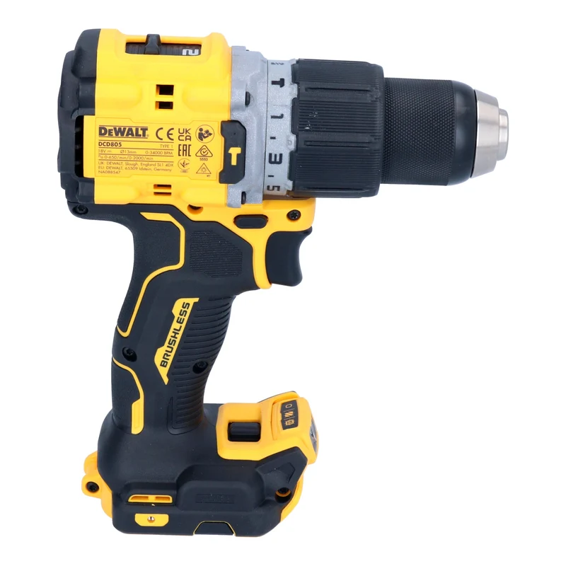 DeWalt DCD 805 E1 Akku Schlagbohrschrauber 18 V 90 Nm Brushless + 1x Powerstack Akku 1,7 Ah + Ladegerät