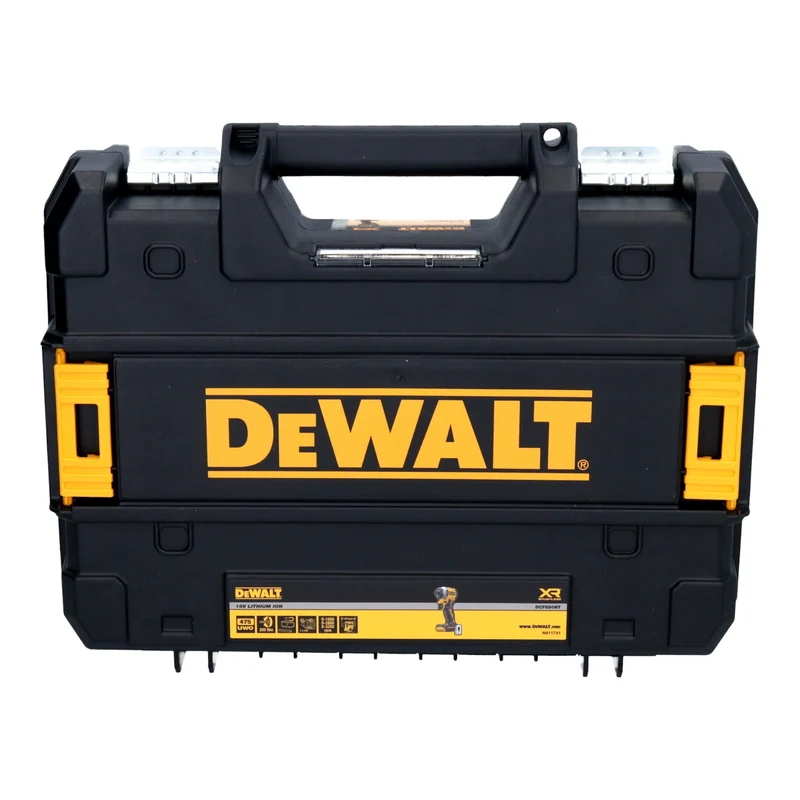 DeWalt DCF 850 E1T Akku Schlagschrauber 18 V 205 Nm 1/4" Brushless + 1x Powerstack Akku 1,7 Ah + Ladegerät + TSTAK