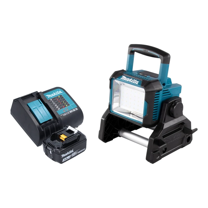 Makita DEADML 811 SF1 Akku Baustrahler 14,4 / 18 V 3000 lm LED + 1x Akku 3,0 Ah + Ladegerät