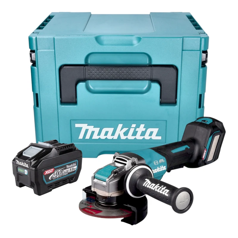 Makita GA 044 GT101 Akku Winkelschleifer 40 V max. 125 mm X-LOCK Brushless + 1x Akku 5,0 Ah + Makpac - ohne Ladegerät
