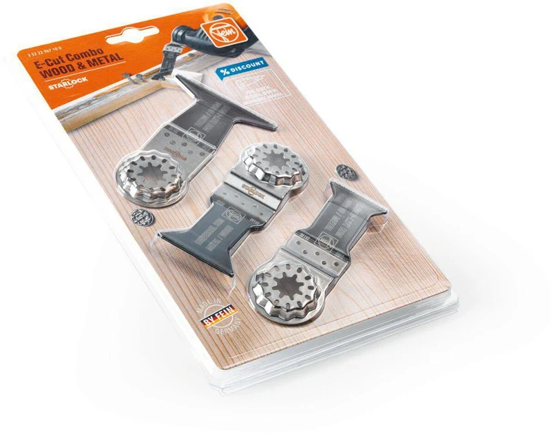 FEIN Sägeblatt E-Cut Set SL Combo 3-teilig Starlock für Holz und Metall