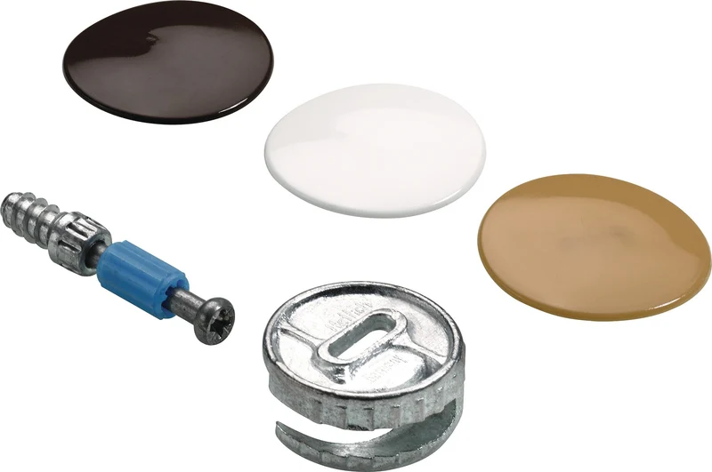 HETTICH Verbindungsbeschlag Zinkdruckguss Spannmaß 24,5 mm – 8 Stück Blisterbox