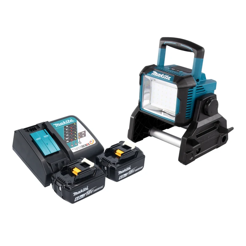 Makita DEADML 811 RG Akku Baustrahler 14,4 / 18 V 3000 lm LED + 2x Akku 6,0 Ah + Ladegerät