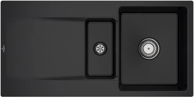 VILLEROY & BOCH SP Siluet 60 R flat 980x490mm IB reversibel TC Ebony cplus