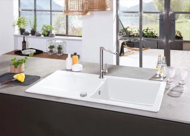 VILLEROY & BOCH SP Siluet 50 flat 880x490mm IB reversibel aus TitanCeram Ebony cplus