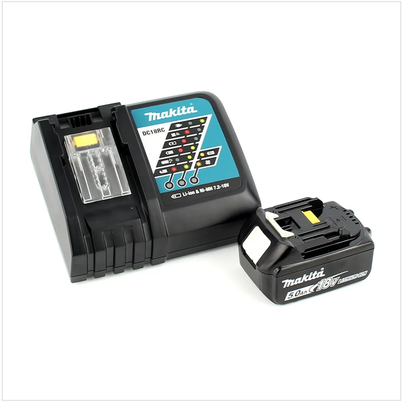 Makita DGA 504 RT1J Akku Winkelschleifer 18V 125mm Brushless + 1x Akku 5,0Ah + Ladegerät + Makpac