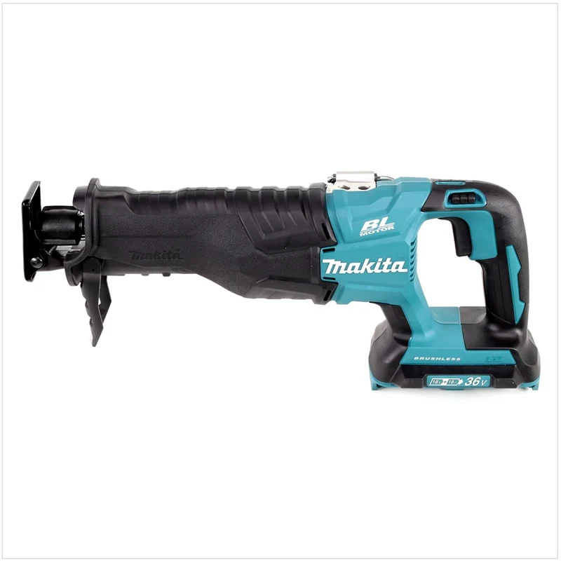Makita DJR 360 PTK Akku Reciprosäge 36V ( 2x18V ) Brushless Säbelsäge im Koffer + 2x 5,0 Ah Akku + Ladegerät