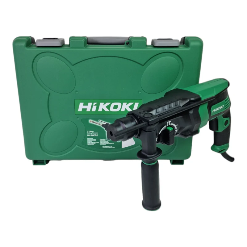 HiKOKI DH26PC2 WSZ Kombihammer 830 Watt 2,9 J SDS-Plus + Koffer
