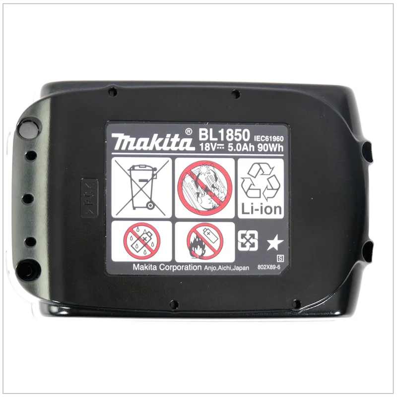 Makita DC 18 RC Akku Schnell-Ladegerät + Makita BL 1850 B - 18 V 5,0 Ah Li-Ion Akku