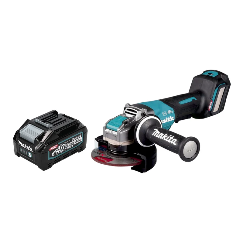 Makita GA 044 GM1 Akku Winkelschleifer 40 V max. 125 mm X-LOCK Brushless + 1x Akku 4,0 Ah - ohne Ladegerät