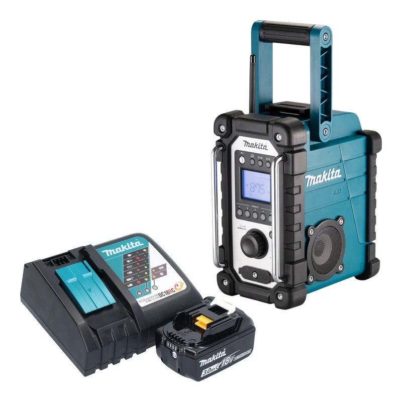 Makita DMR 116 RF1 Akku Baustellenradio 14,4 - 18 V AM FM AUX + 1x Akku 3,0 Ah + Ladegerät