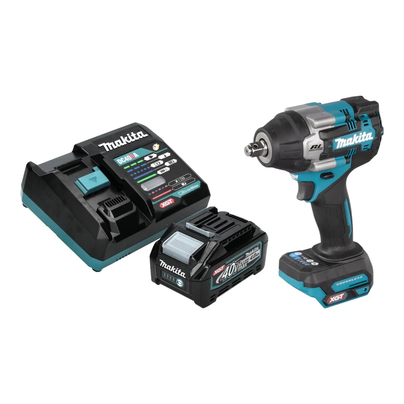 Makita TW 007 GM101 Akku Schlagschrauber 40 V max. 760 Nm 1/2'' Brushless + 1x Akku 4,0 Ah + Ladegerät