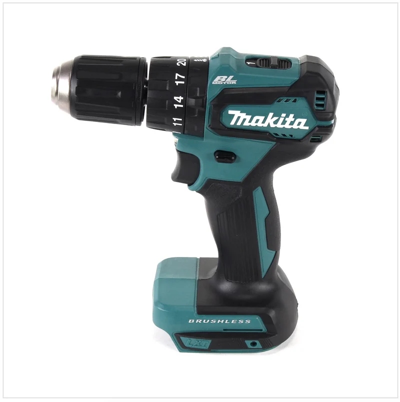 Makita DHP 483 RTJ Akku Schlagbohrschrauber 18V 40Nm im Makpac + 2x 5,0 Ah Akku + Ladegerät