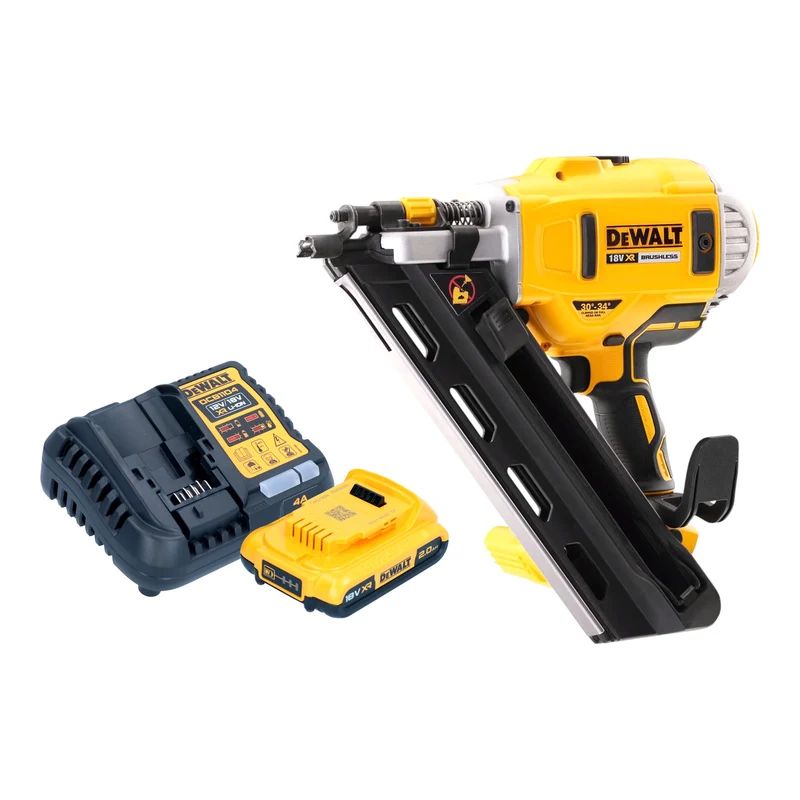DeWalt DCN 692 D1 Akku Streifennagler 18 V 50 - 90 mm Brushless + 1x Akku 2,0 Ah + Ladegerät