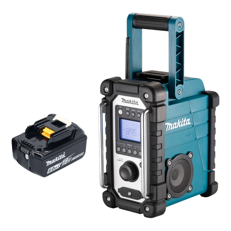 Makita DMR 116 G1 Akku Baustellenradio 14,4 - 18 V AM FM AUX + 1x Akku 6,0 Ah - ohne Ladegerät