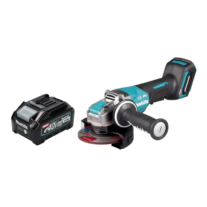 Makita GA 047 GM1 Akku Winkelschleifer 40 V max. 125 mm X-LOCK Brushless + 1x Akku 4,0 Ah - ohne Ladegerät