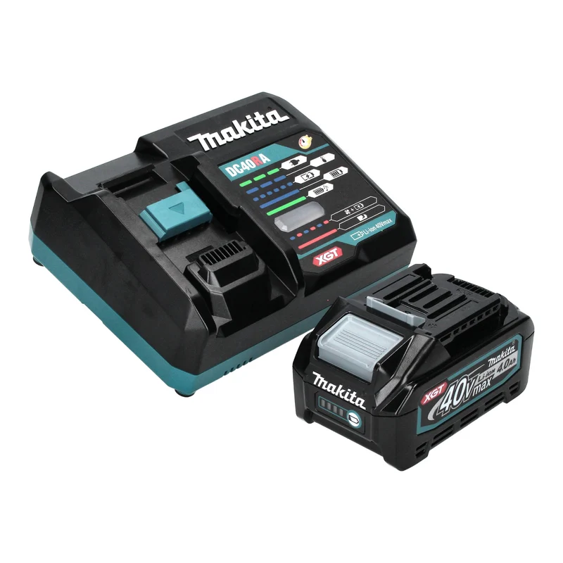 Makita GA 041 GM101 Akku Winkelschleifer 40 V max. 125 mm X-LOCK Brushless + 1x Akku 4,0 Ah + Ladegerät
