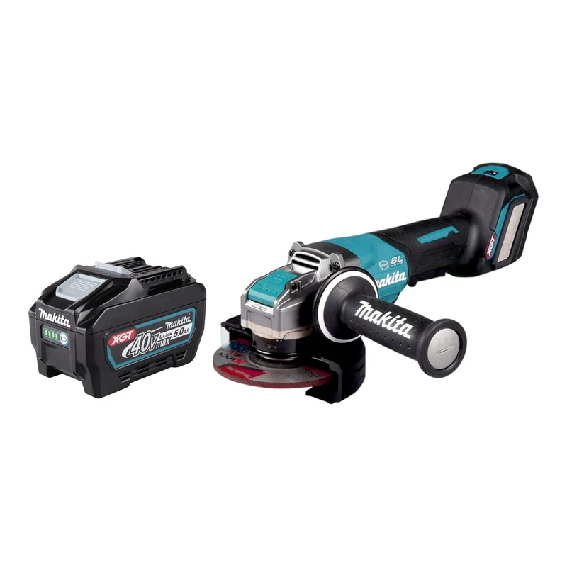 Makita GA 044 GT1 Akku Winkelschleifer 40 V max. 125 mm X-LOCK Brushless + 1x Akku 5,0 Ah - ohne Ladegerät