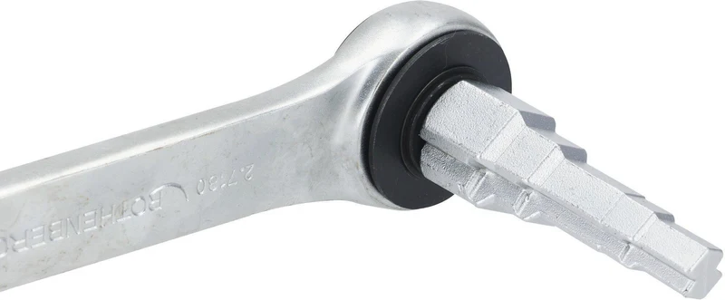 ROTHENBERGER Stufenschlüsselset 3/8-1/2-3/4-1 Zoll Antriebsvierkant 1/2 Zoll mit Ratsche
