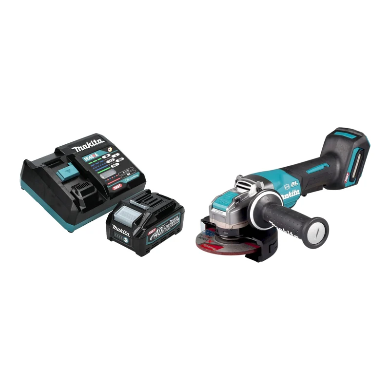 Makita GA 047 GM101 Akku Winkelschleifer 40 V max. 125 mm X-LOCK Brushless + 1x Akku 4,0 Ah + Ladegerät