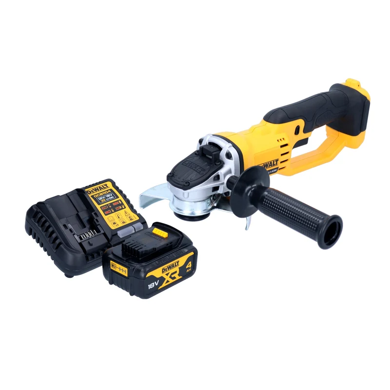 DeWalt DCG 412 M1 Akku Winkelschleifer 18 V 125 mm + 1x Akku 4,0 Ah + Ladegerät
