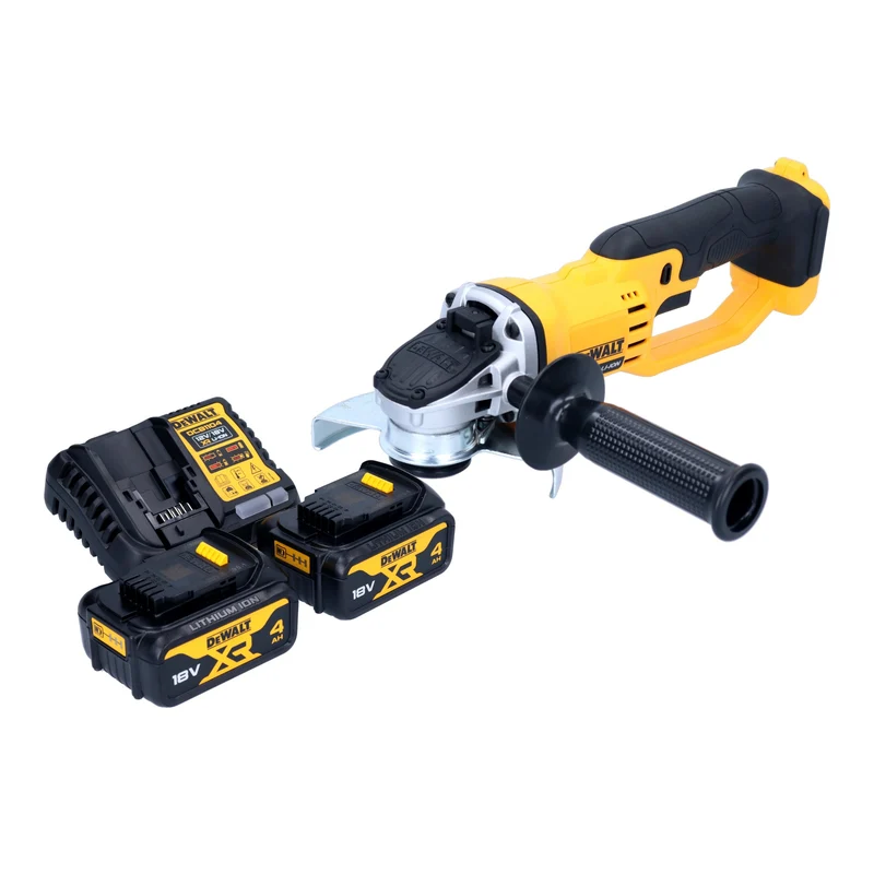 DeWalt DCG 412 M2 Akku Winkelschleifer 18 V 125 mm + 2x Akku 4,0 Ah + Ladegerät