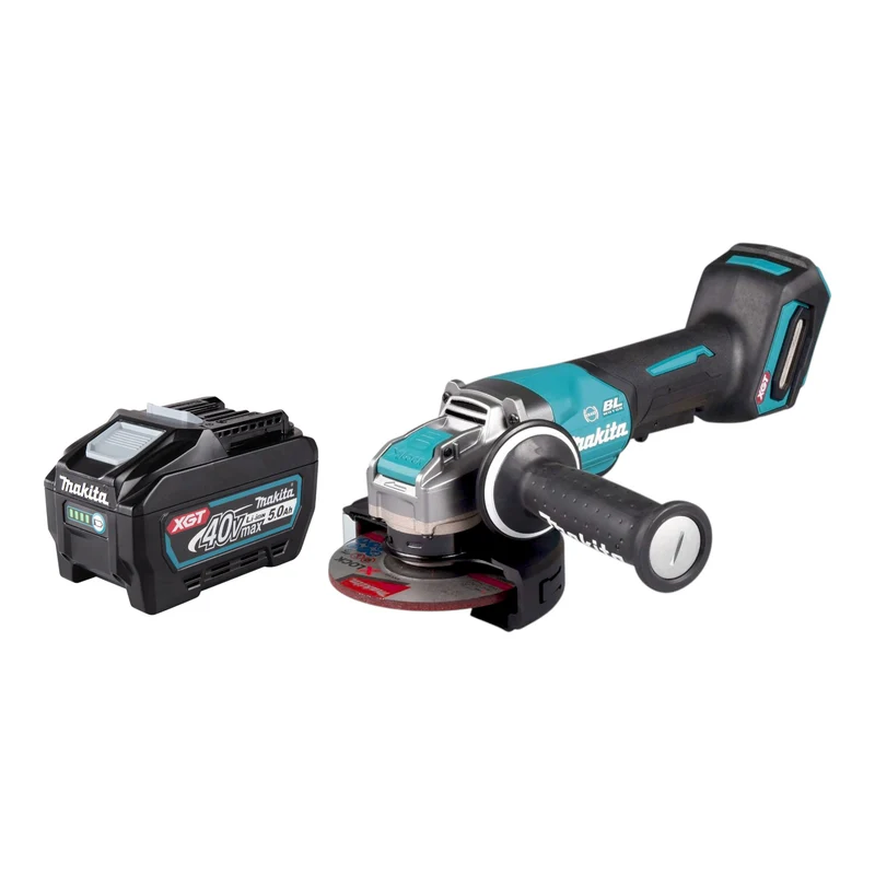 Makita GA 047 GT1 Akku Winkelschleifer 40 V max. 125 mm X-LOCK Brushless + 1x Akku 5,0 Ah - ohne Ladegerät