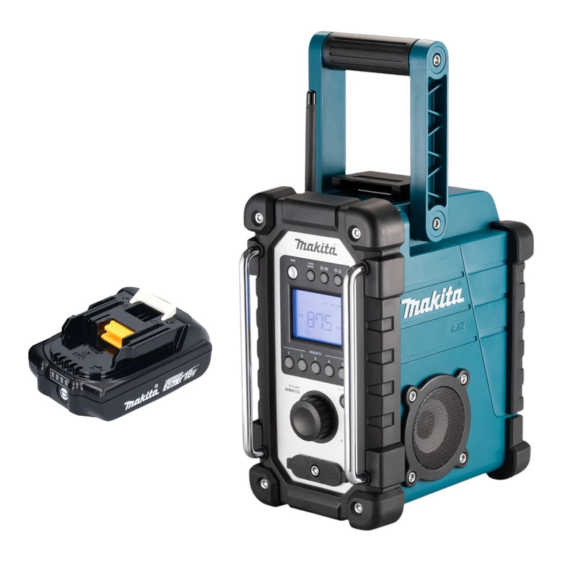 Makita DMR 116 A1 Akku Baustellenradio 14,4 - 18 V AM FM AUX + 1x Akku 2,0 Ah - ohne Ladegerät