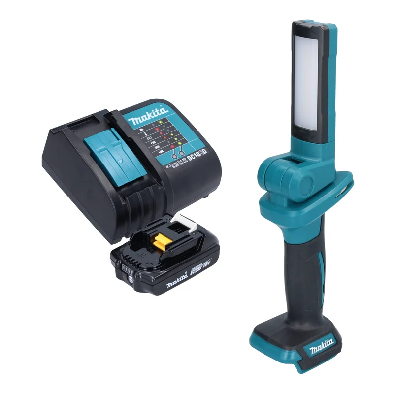 Makita DML 816 SA1 Akku Arbeitsleuchte 18 V 100 - 500 lm LED + 1x Akku 2,0 Ah + Ladegerät