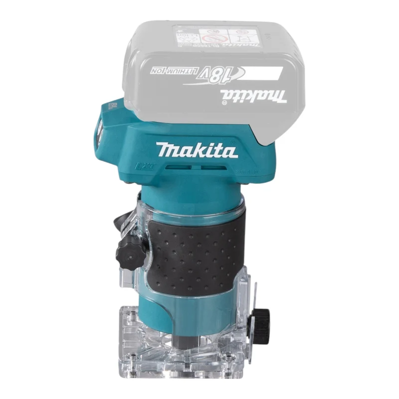 Makita DRT 52 SF Akku Kantenfräse 18 V 6 mm Brushless + 2x Akku 3,0 Ah + Ladegerät