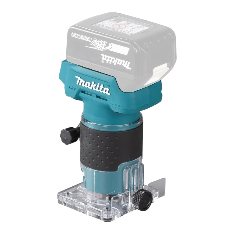 Makita DRT 52 SF Akku Kantenfräse 18 V 6 mm Brushless + 2x Akku 3,0 Ah + Ladegerät