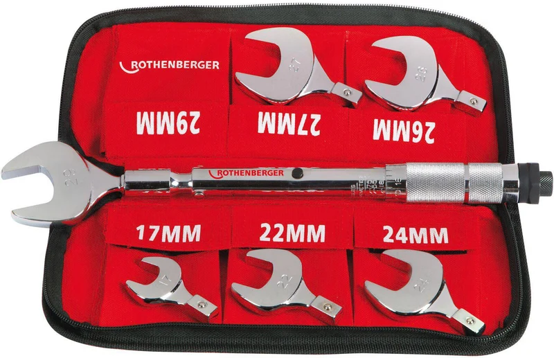 ROTHENBERGER Drehmoment-Gabelschlüssel-Set SW 17-22-24-26-27-29 mm für Bördelverbindungen