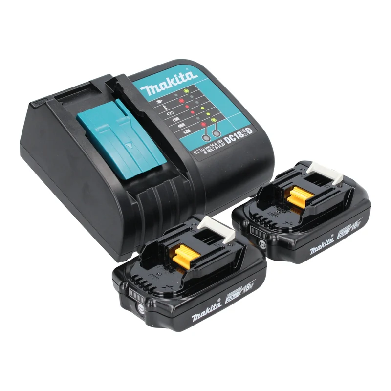 Makita DML 816 SA Akku Arbeitsleuchte 18 V 100 - 500 lm LED + 2x Akku 2,0 Ah + Ladegerät