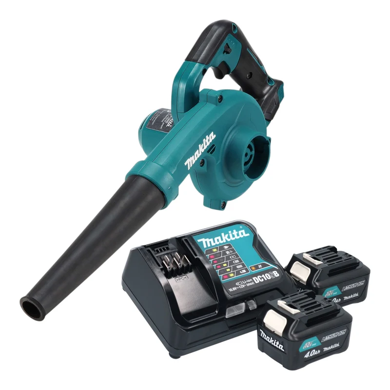 Makita UB 100 DSM Akku Gebläse 12 V max. + 2x Akku 4,0 Ah + Ladegerät