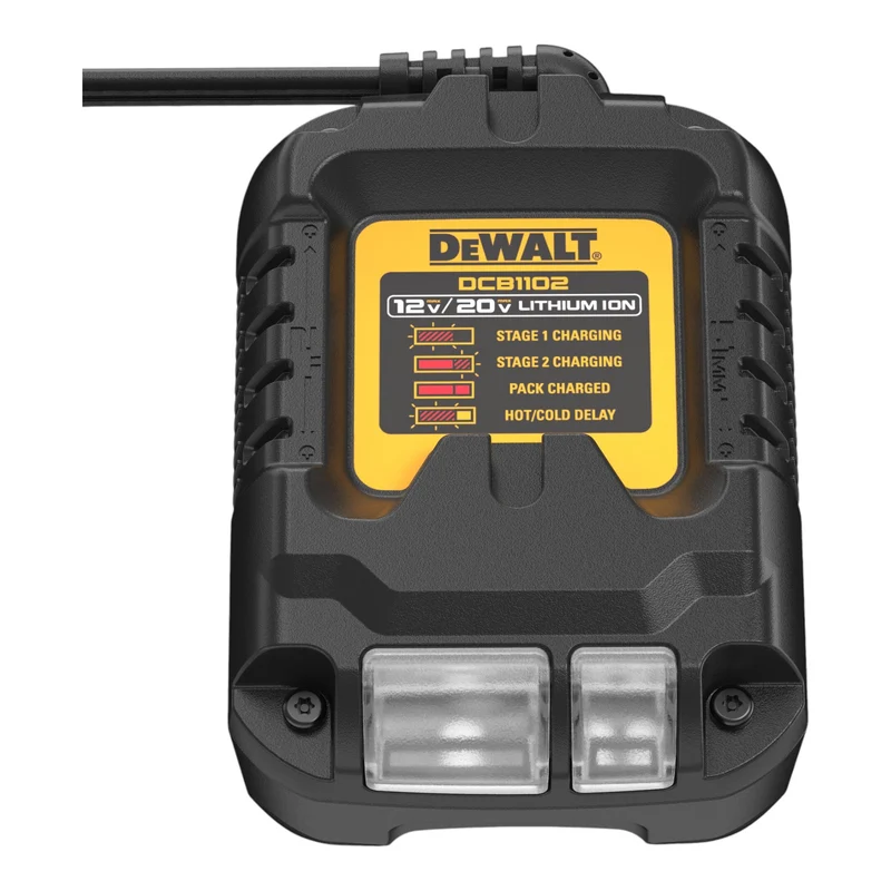 DeWalt DCB 1102 D2 Akku Starter Set 18 V mit 2x Akku 2,0 Ah + DCB 1102 Ladegerät