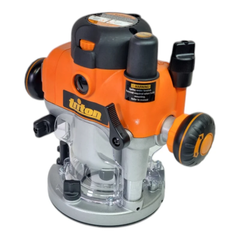 Triton TRA001 Präzisions Oberfräse 2400 W 0 - 68 mm mit Doppelfunktion ( 330165 ) + Anschlag
