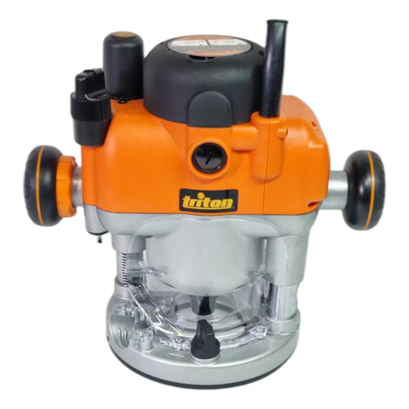 Triton TRA001 Präzisions Oberfräse 2400 W 0 - 68 mm mit Doppelfunktion ( 330165 ) + Anschlag