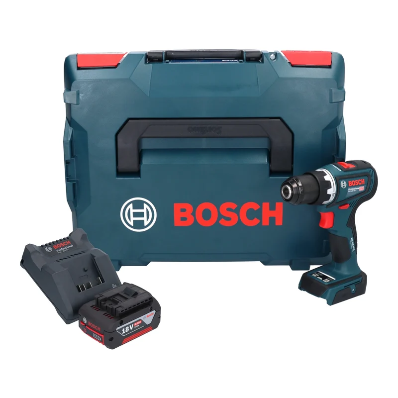 Bosch GSR 18V-90 C Professional Akku Bohrschrauber 18 V 64 Nm Brushless + 1x Akku 4,0 Ah + Ladegerät + L-Boxx