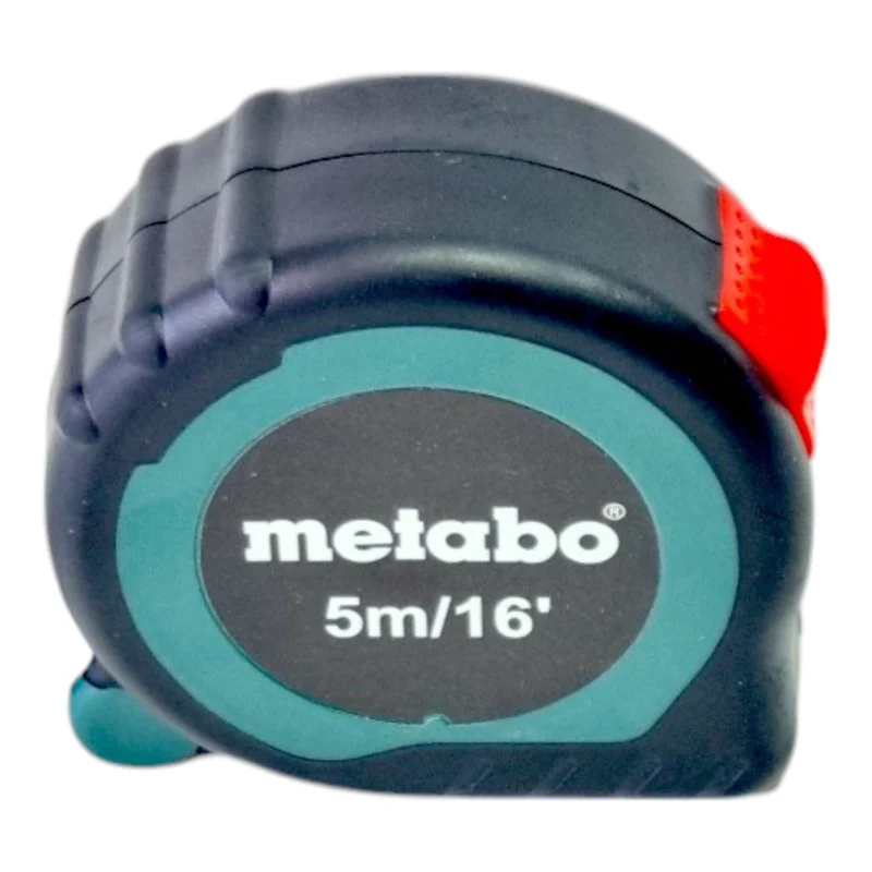 Metabo Maßband 5,0 m / 16 ft ( 657050000 ) mit Gürtelhaken und Schnell-Stop-Funktion