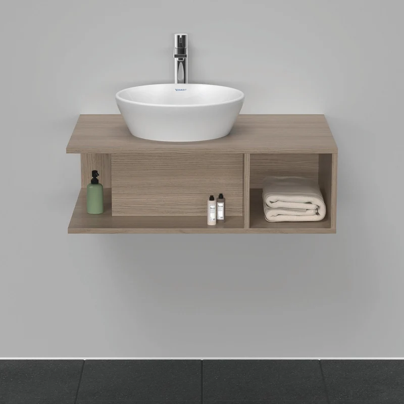 DURAVIT D-Neo WTU wandh.,1 offenes Fach r., Eiche Terra