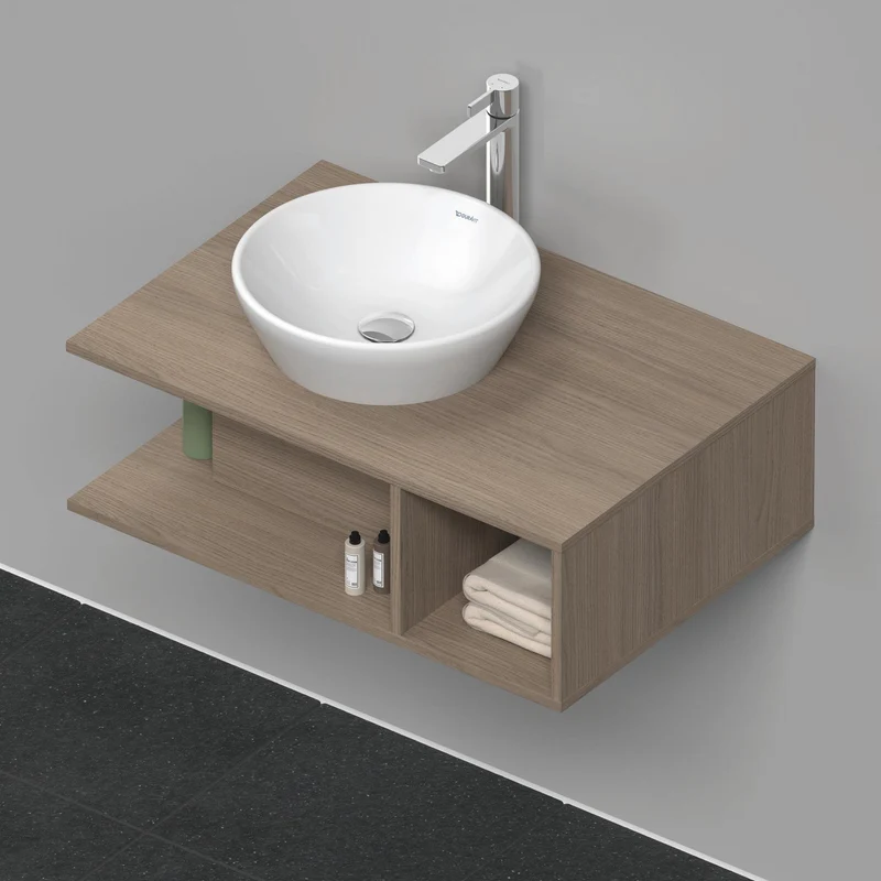 DURAVIT D-Neo WTU wandh.,1 offenes Fach r., Eiche Terra