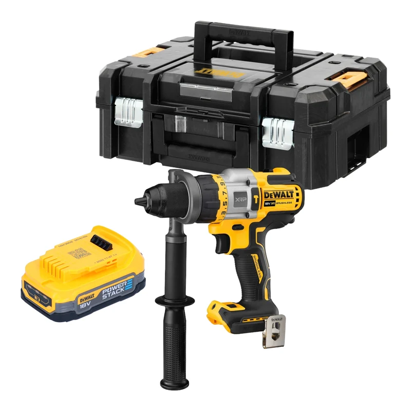 DeWalt DCD 999 NT Akku Schlagbohrschrauber 18 V 95 Nm Brushless + 1x Powerstack Akku 1,7 Ah + TSTAK - ohne Ladegerät